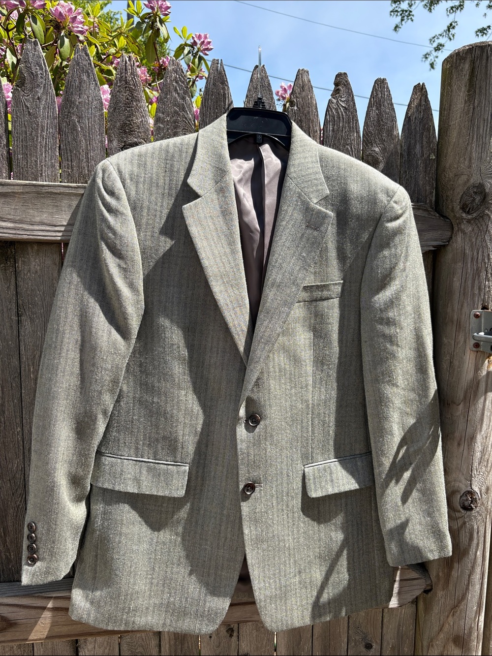 Ralph Lauren 40R silk & wool sage color blazer!